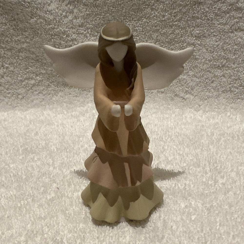 Prayer Angel Embrace Joy Earth Angel 2013 Textured Floral 4.5x3"